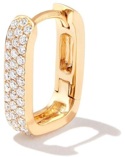 Jacquie Aiche 14kt Yellow Gold Diamond Hoop Earring - Metallic
