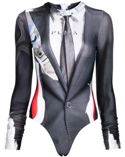 OTTOLINGER X Puma Abstract-print Bodysuit - Blue