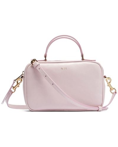 N°21 Mini Bauletto Leather Tote Bag - Pink