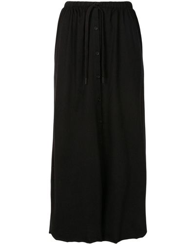 UMA | Raquel Davidowicz Falafel Front-slit Midi-skirt - Black