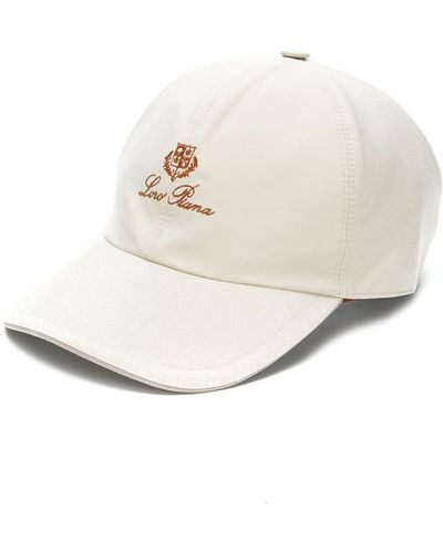 Loro Piana Logo Baseball Cap - White