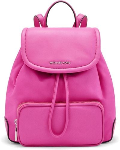 Michael Kors Logo-plaque pink backpack - Rosa