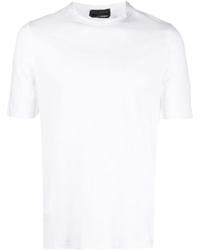 Dell'Oglio T-Shirt mit rundem Ausschnitt - Weiß