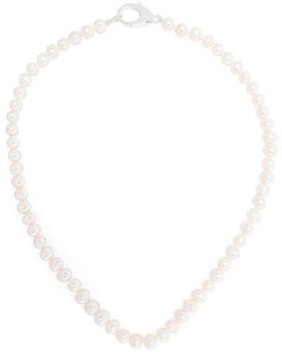 Hatton Labs Collana a catena con perle - Bianco