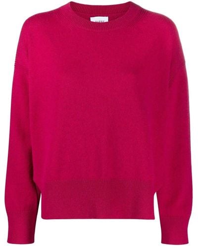 Barrie Side-slit Knit Sweater - Pink