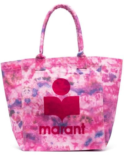 Isabel Marant Yenky Logo-print Tote Bag - Pink