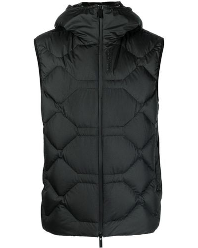 Moncler Atik Hooded Quilted Gilet - Men's - Feather Down/polyester - Black