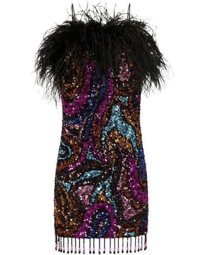Rebecca Vallance Mini-jurk Met Pailletten - Zwart
