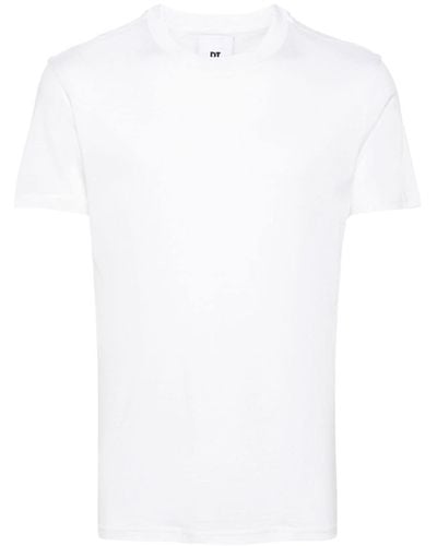 PT Torino Plain Mélange-effect T-shirt - White