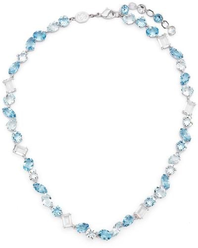 Swarovski Gema Crystal-embellished Necklace - White