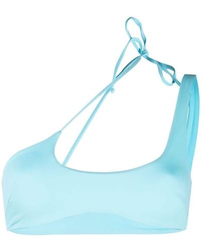 Sian Swimwear Elisa One-shoulder Bikini Top - Blue