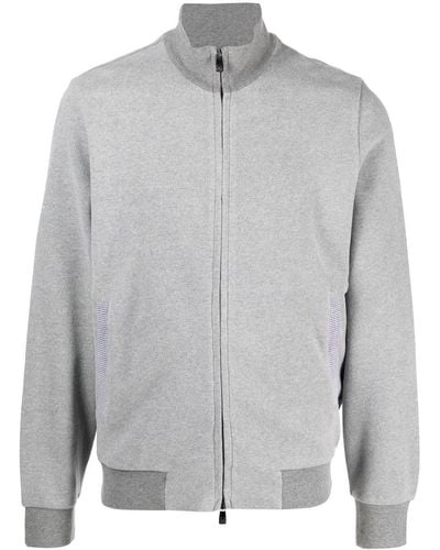 Corneliani Mock-neck Zip Sweatshirt - Grey