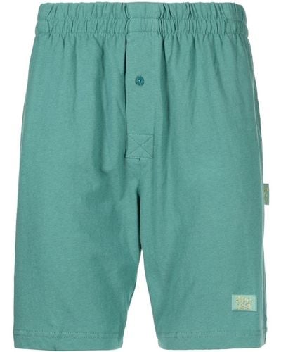 Advisory Board Crystals Logo-patch Lounge Shorts - Green