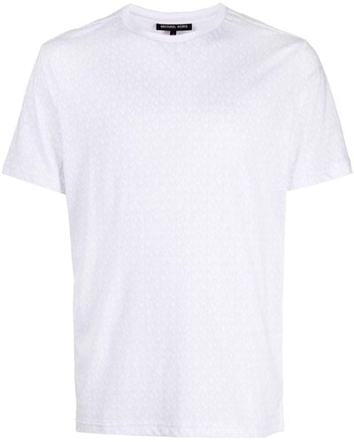 Michael Kors Monogram-print Cotton T-shirt - White