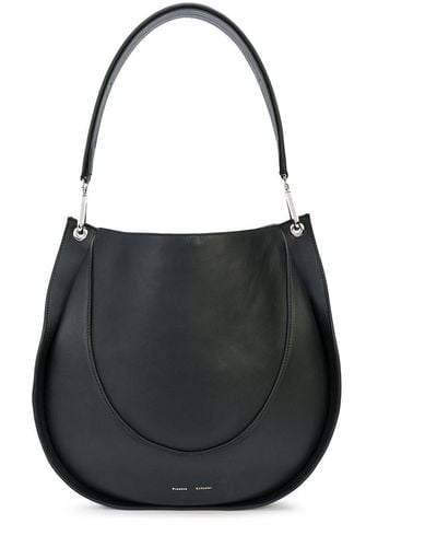 Proenza Schouler Large Leather Hobo Bag - Black
