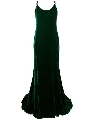 Roberto Cavalli Velvet Long-length Dress - Green