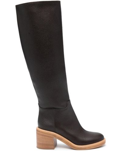Roberto Festa Tannery 50mm Knee-high Leather Boots - Black