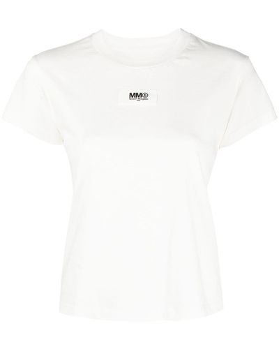 MM6 by Maison Martin Margiela ロゴ Tシャツ - ホワイト