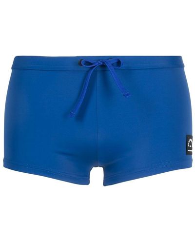 Karl Lagerfeld Logo-print Swimming Trunks - Blue