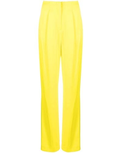 MSGM Full-length Straight-leg Pants - Yellow