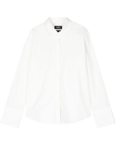 A.P.C. Camisa de manga larga - Blanco