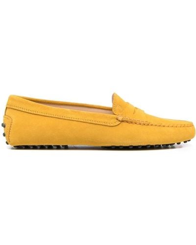 Tod's Penny-slot Suede Loafers - Orange