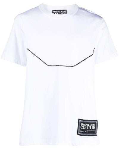 Versace Logo-patch Short-sleeve T-shirt - White