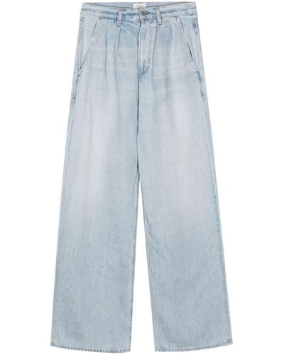 Citizens of Humanity Maritzy Wide-leg Cotton Jeans - Blue