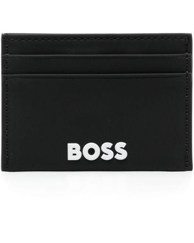 BOSS Logo-emed Cardholder - Black