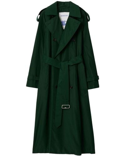 Burberry Langer Trenchcoat - Grün