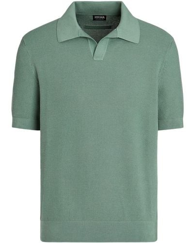 ZEGNA Cotton Polo Shirt - Green