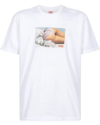 Supreme T-shirt Met Print - Wit