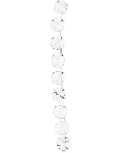 Ami Paris Hängeohrringe mit Kristallen - Weiß