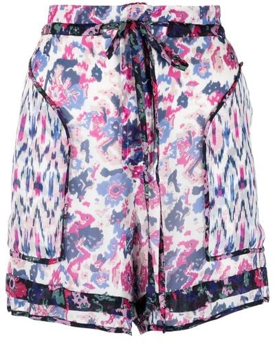 Isabel Marant Shorts mini con stampa - Multicolore