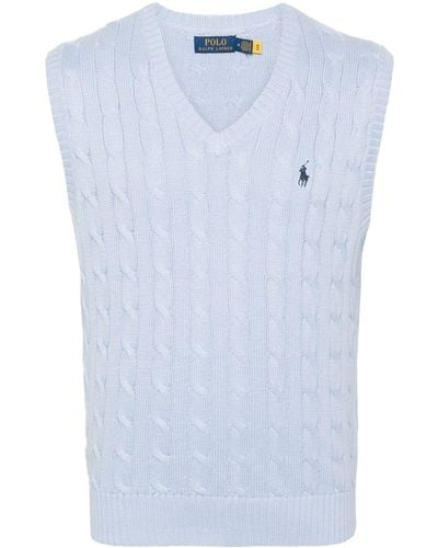 Polo Ralph Lauren Cable-knit Vest - Blue