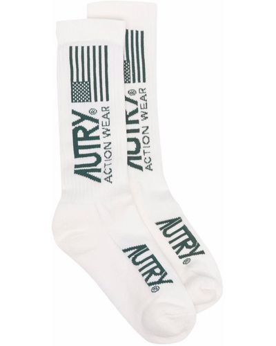 Autry Sokken Met Logoprint - Wit
