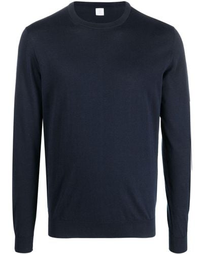 Eleventy Long-sleeve Knitted Sweater - Blue