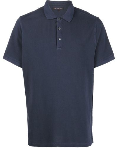Michael Kors Logo-embroidered Polo Shirt - Blue