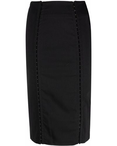 Murmur High-waisted Pencil Skirt - Black