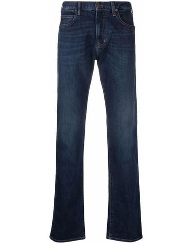 Emporio Armani Straight-leg Denim Jeans - Blue