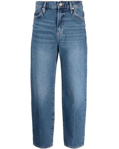 FRAME Jeans crop a vita alta - Blu