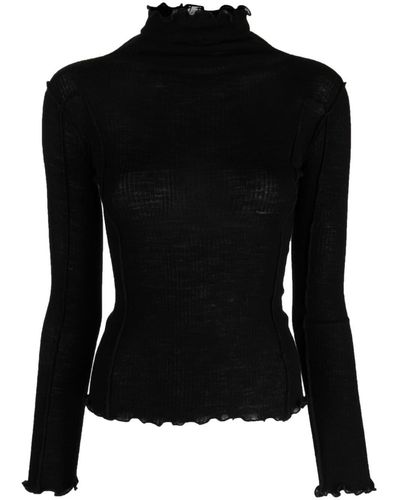 Baserange Ribbed Wool Sweater - Black