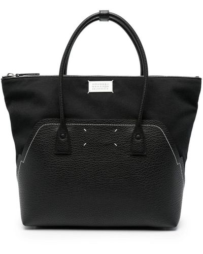 Maison Margiela Large 5ac Leather Bag - Black