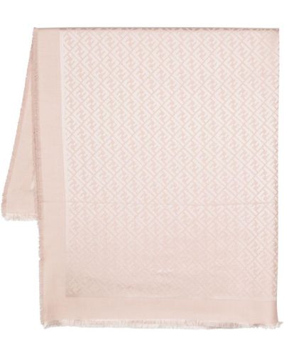 Fendi モノグラム スカーフ - ピンク