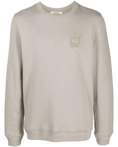 Zadig & Voltaire Sweater Met Doodskop - Grijs