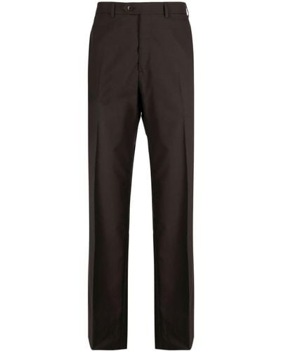 Brioni Tigullio Regular-fit Wool Pants - Black