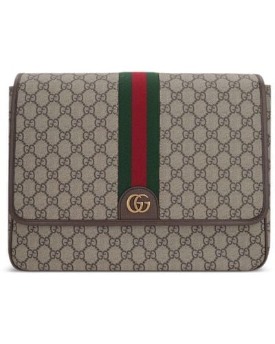 Gucci Ophidia Shoulder Bag - Grey