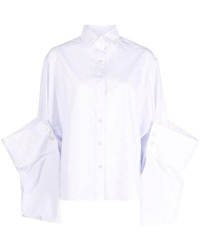 Kolor Camicia con maniche a palloncino - Bianco