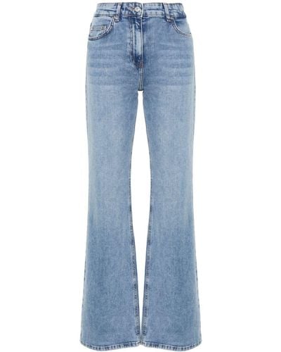 Moschino Jeans Flared Jeans Met Acid-wassing - Blauw