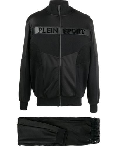 Philipp Plein Tuta sportiva con applicazione - Nero